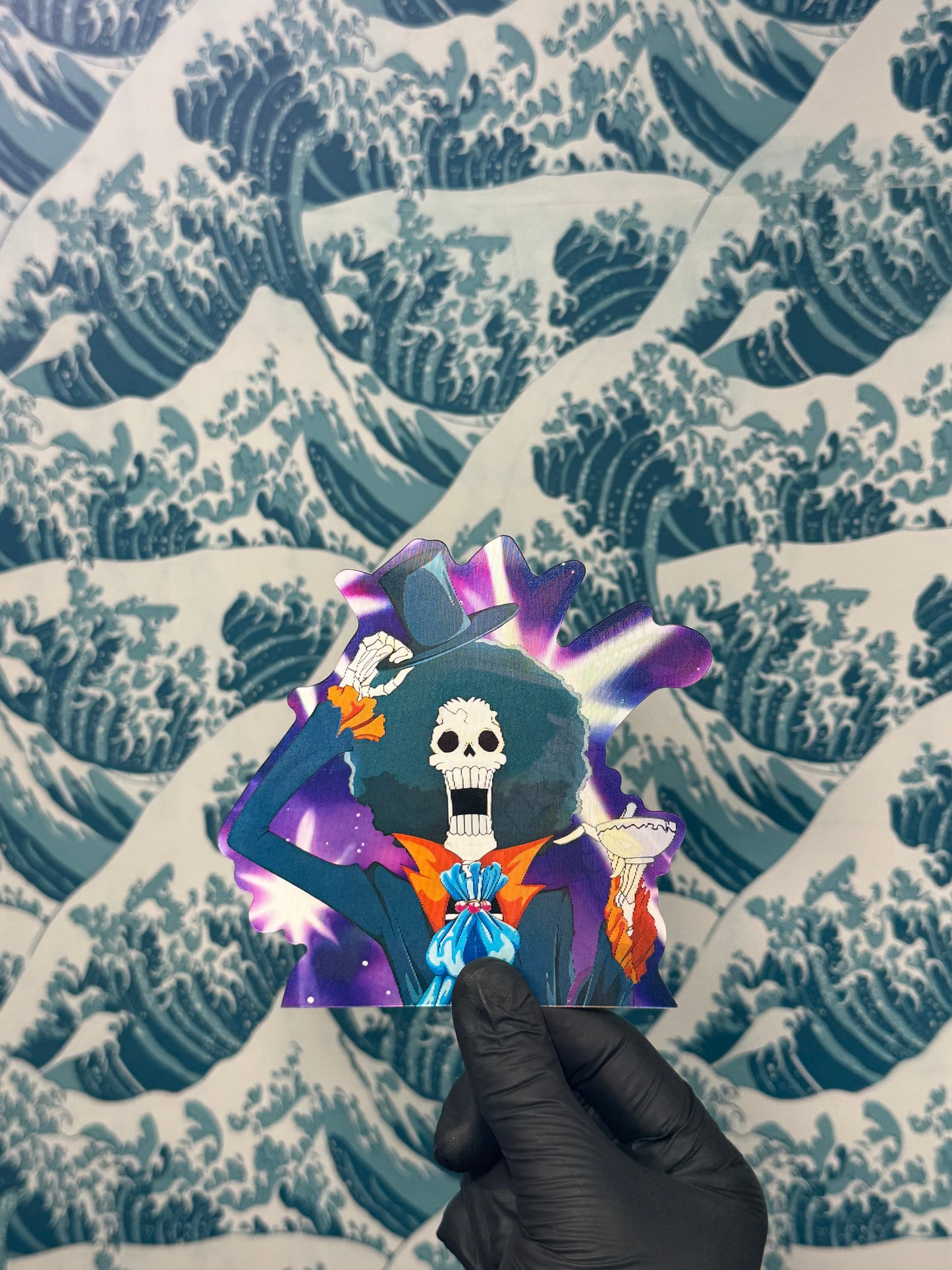 Skeleton Rockstar Motion Sticker