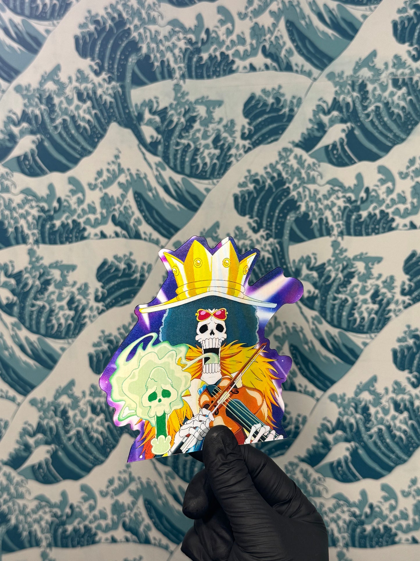 Skeleton Rockstar Motion Sticker